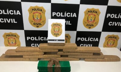 20 kg de maconha apreendidos pela Polícia Civil do DF