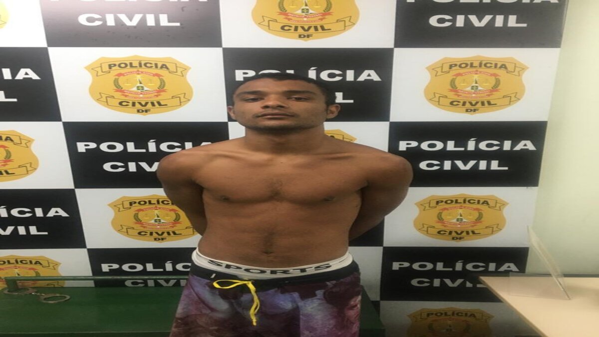 Um detento recapturado após fugir da Papuda