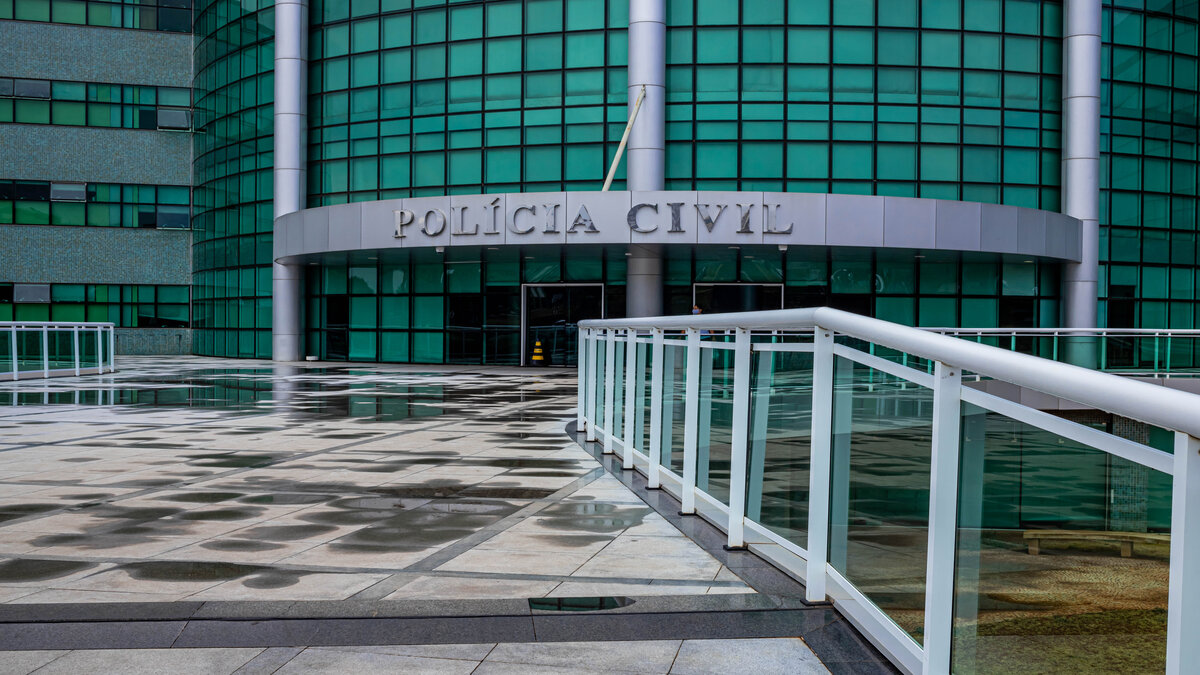 Fachada da Polícia Civil do DF