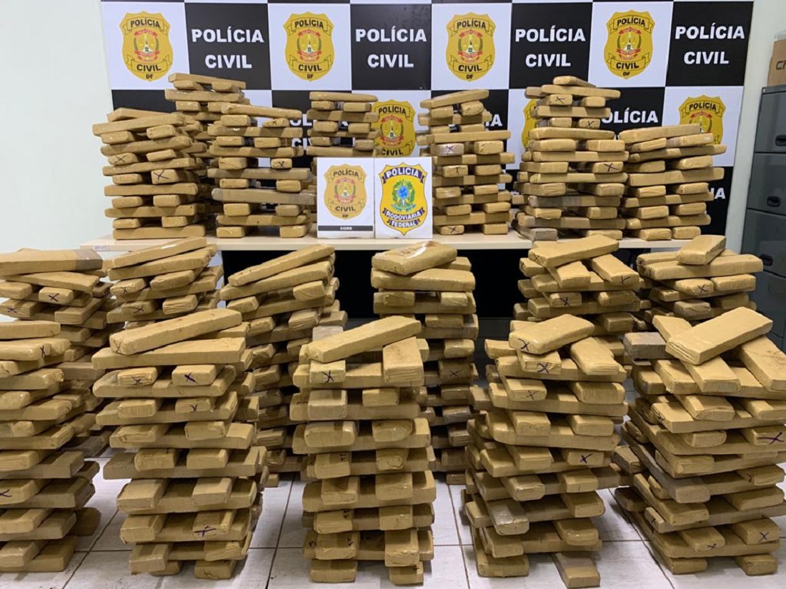 500 kg de maconha são apreendidos pela PCDF