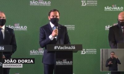 Governo do estado de São Paulo anuncia eficácia da Coronavac